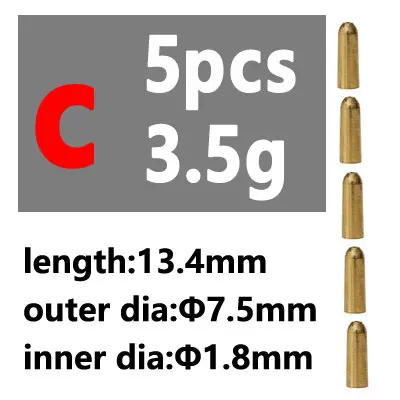 5pcs C type 3.5g
