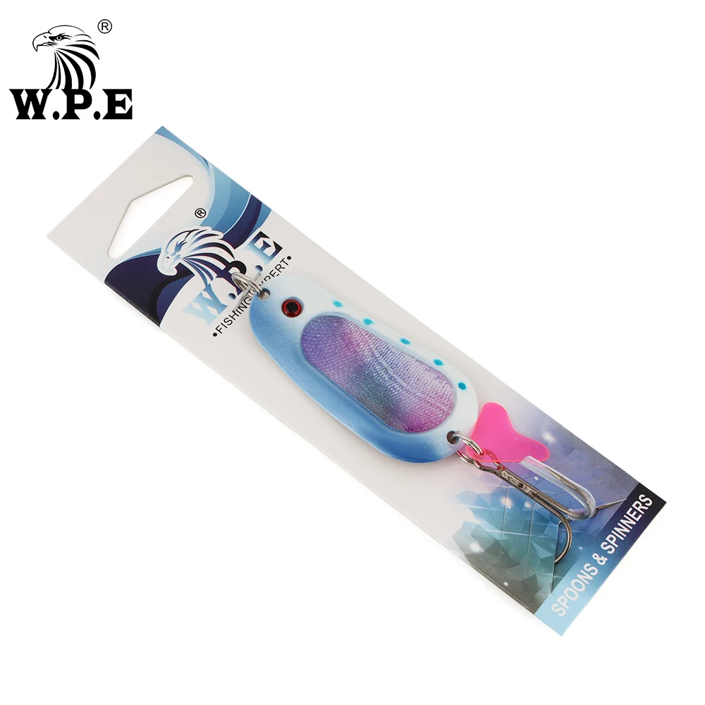 Señuelo giratorio W.P.E para lucio – Cuchara metálica con anzuelo triple - imagen 5