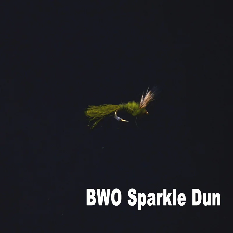 5 piezas 18 # PMD/BWO Sparkle Dun, moscas secas, patrón de Mayfly adulto, 2 estilos surtidos, Señuelos de Pesca con mosca, imitando varias moscas Mayflies naturales - imagen 2