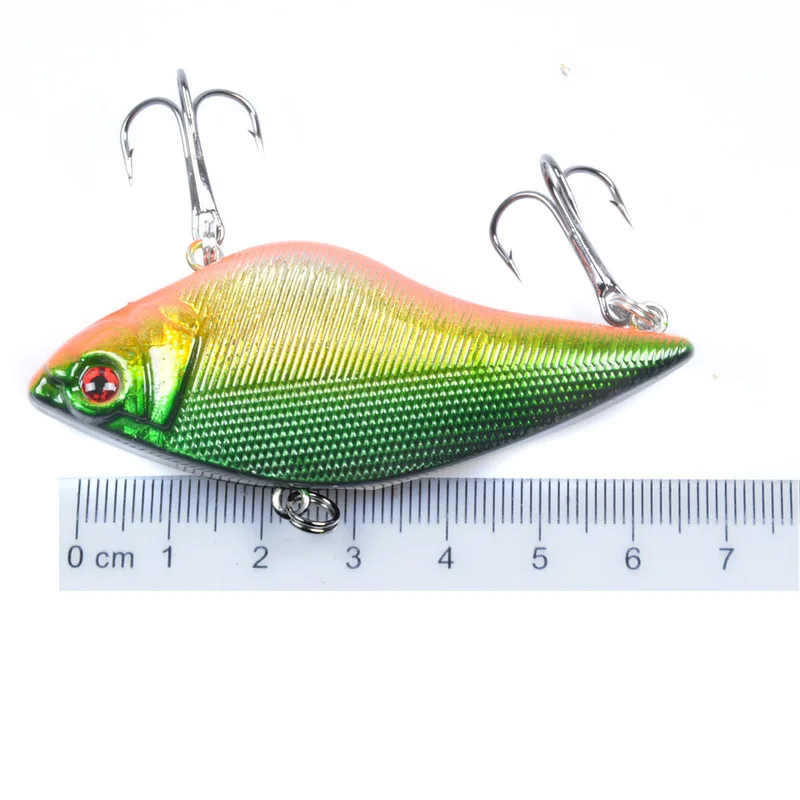 Señuelos de Pesca duros, 1 piezas, 7cm, 16G, cebo Artificial, 6 #, anzuelos triples, aparejos de pesca Crankbait de tiro largo - imagen 4