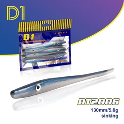 D1 Shad Anguila Crazy Slug Señuelo silicona para trucha lubina
