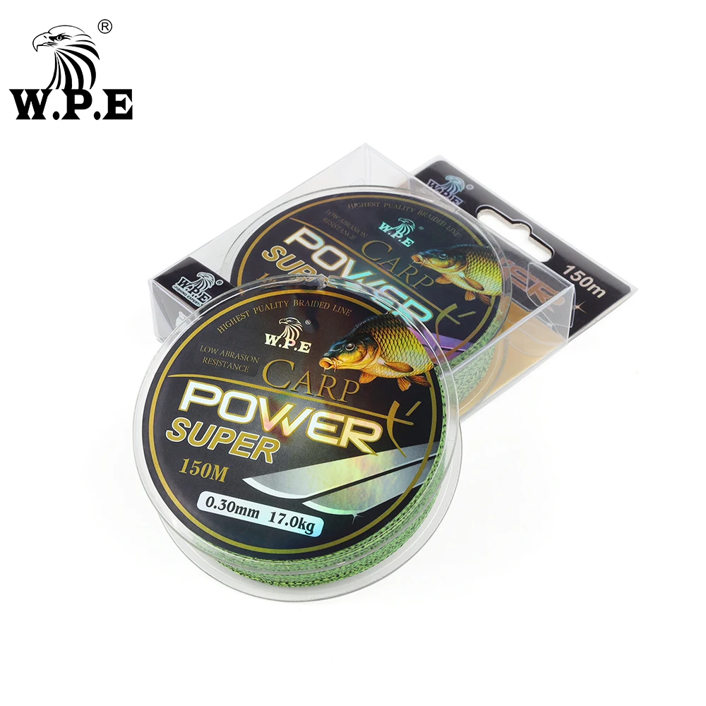 W.P.E-sedal de nailon para pesca de carpa, superpotente, revestimiento de fluorocarbono, 10-41KG, doble color, hundimiento rápido, 0,2mm-0,60mm - imagen 2