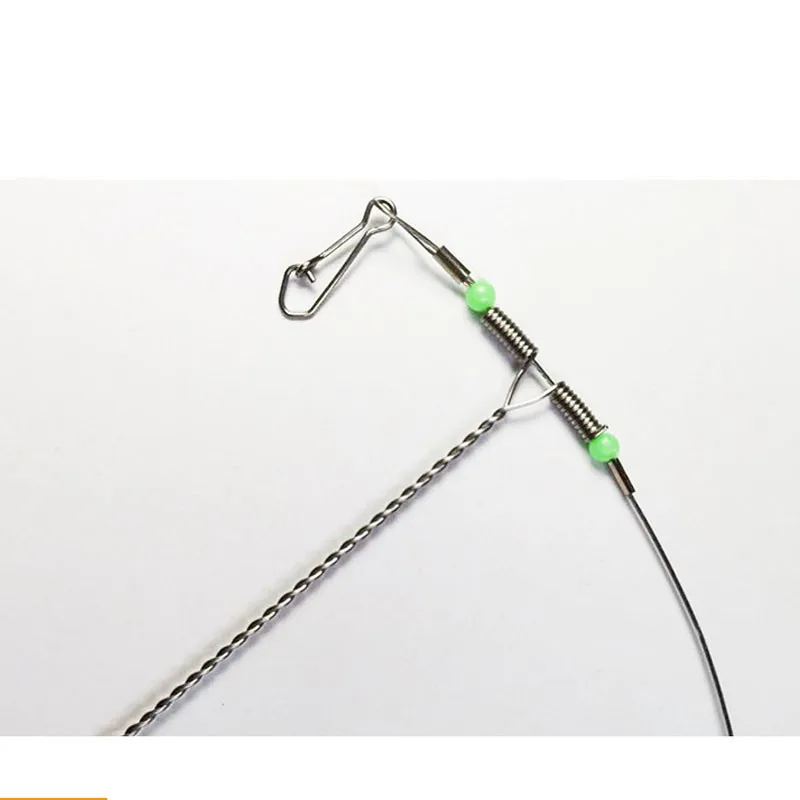 Aparejos de Pesca de mar, juego de línea de Pesca nocturna fluorescente, soporte de equilibrio de alambre de acero, antienredos, 5 uds. - imagen 5