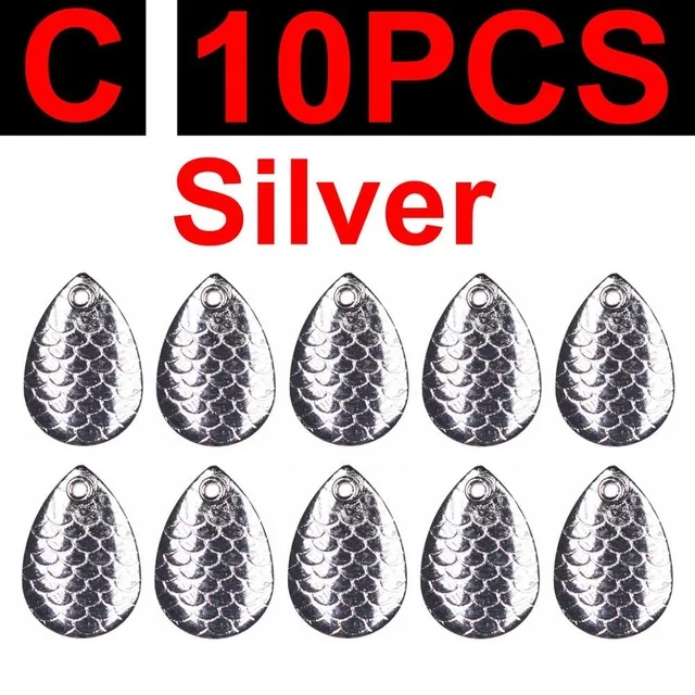 C 10pcs sivler