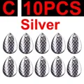 C 10pcs sivler