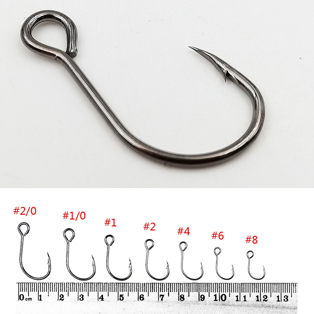 Castfanatic-anzuelo de ojo grande y afilado, anzuelo de pesca con púas sin púas, anzuelo de repuesto para pececillos, Crankbait Stickbait Wobblers - imagen 3