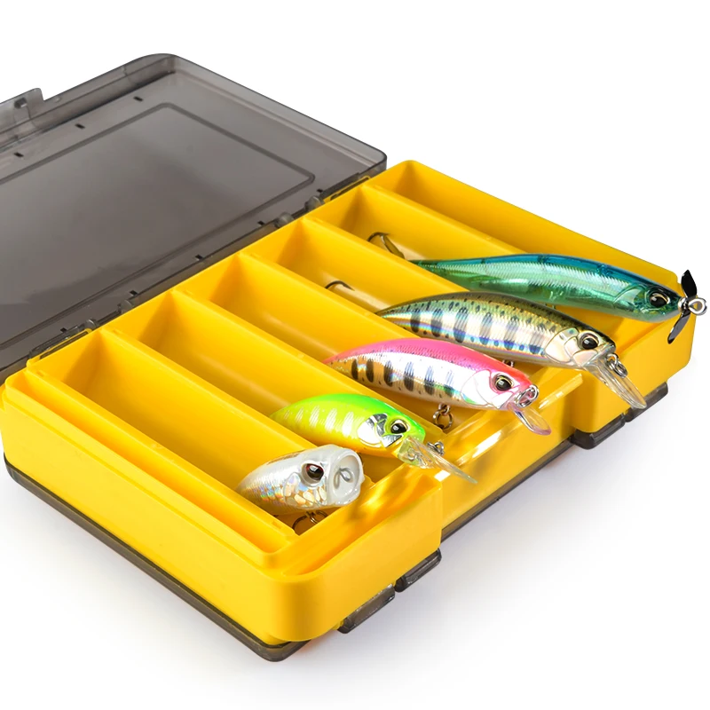 MEREDITH-caja de aparejos de pesca, 12 compartimentos, caja de almacenamiento de anzuelos y señuelos, accesorios de pesca, estuche de plástico - imagen 5