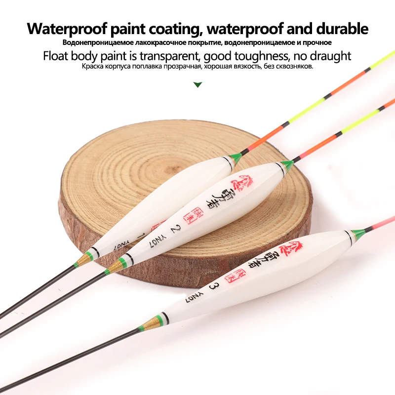 Boya de agua dulce de alta sensibilidad, accesorios de herramientas de pesca, Nano flotador, 1 bolsa de ganchos, 1 asiento, 3 piezas - imagen 3