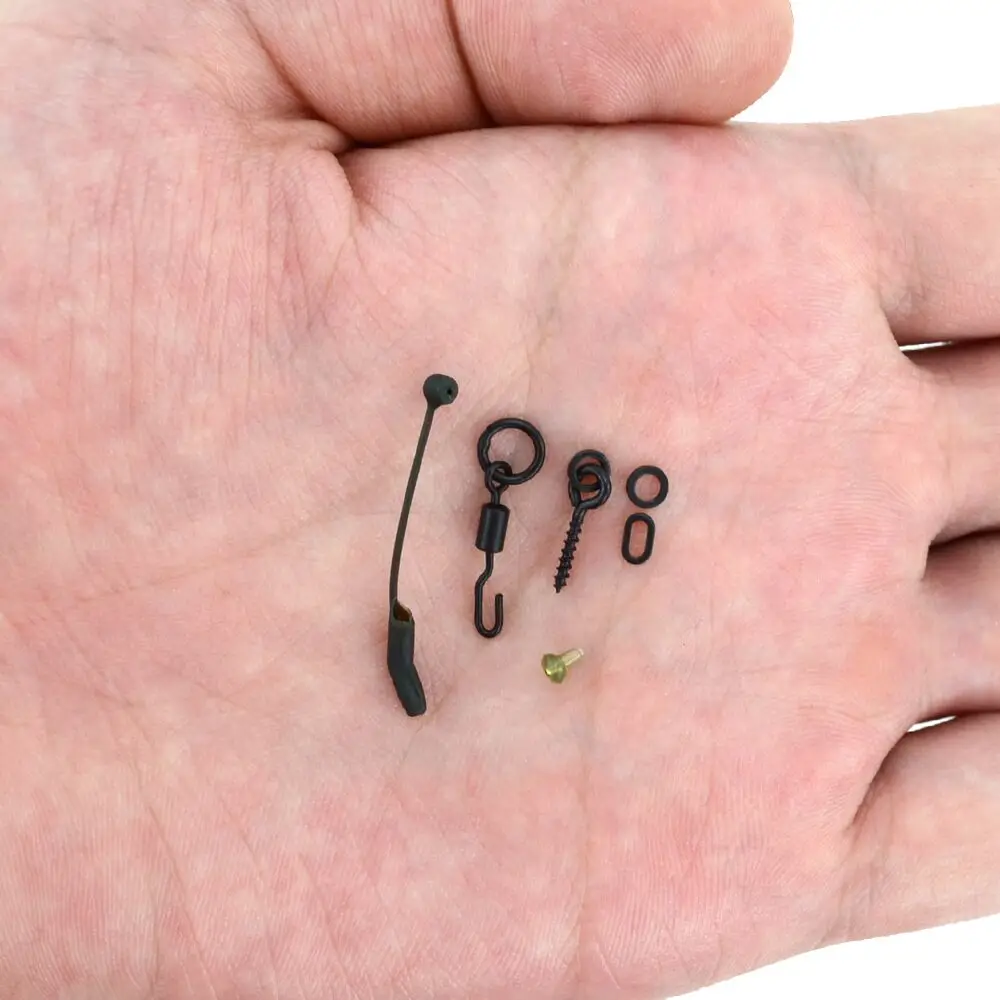 Anzuelos giratorios para pesca de carpa, accesorios para aparejo D, alineador en caja de cambio rápido, antienredos, XP-100 de aparejos terminales, 225 unidades - imagen 5