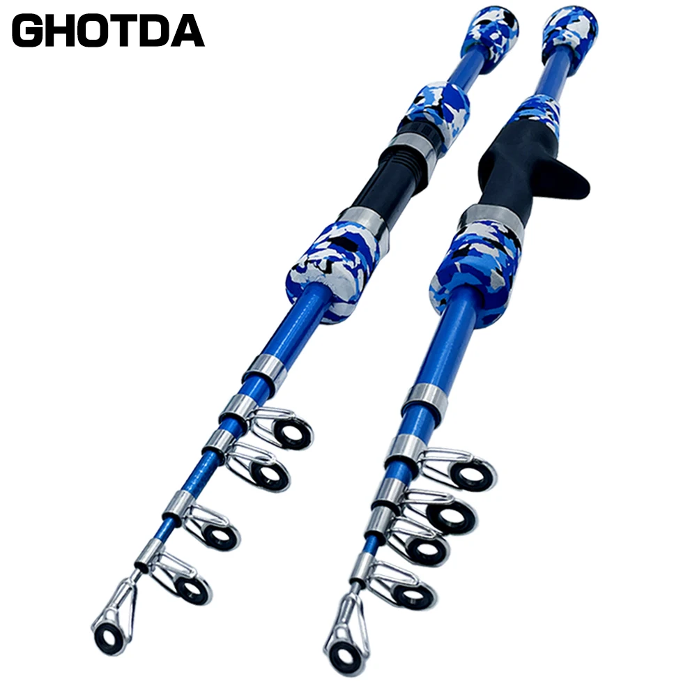 Supercaña de pescar profesional con carrete, equipo portátil para exteriores, combinación deportiva, accesorios de pesca, 1,3 m, 1,5 m, 1,8 m - imagen 4