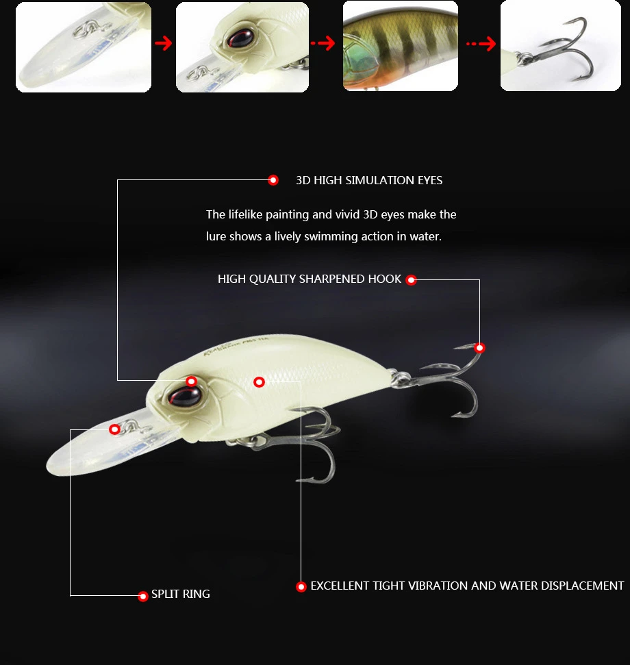 Señuelo De Pesca Crankbait 2020, peso De 15,5g/8,7 cm, señuelo De trucha, articulado De Pesca holográfico, Wobbler - imagen 4