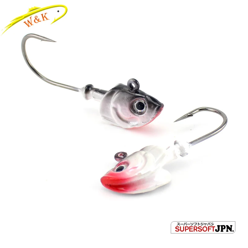 Anzuelos JIG RIG de cola de paleta, 15 g, 2 uds., cabezal de anzuelo para señuelo suave, pesca en agua dulce - imagen 3