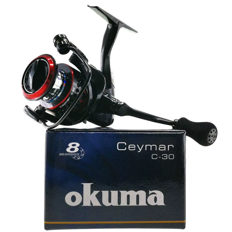 Carrete Okuma Ceymar Giratorio 7+1BB – Alta Potencia – Grafito Suave - imagen 5