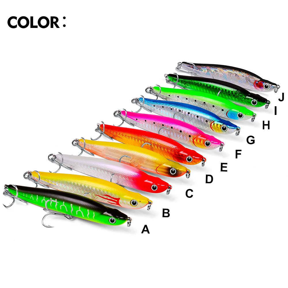 PROBEROS-SEÑUELOS DE PESCA DE 10cm-3,94 "/17g-0,6 oz, lápiz de hundimiento, Wobblers de fundición larga, Swimbait, cebo duro Artificial, aparejos de pesca - imagen 4