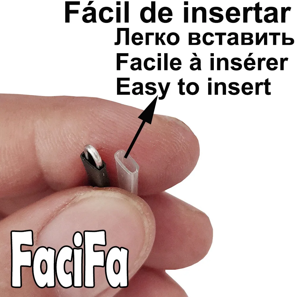 100 piezas Enganche Rapido broches de pesca rápida enchufe rapido plomo de seguridad Snap accesorios de pesca conector gancho rápido - imagen 4