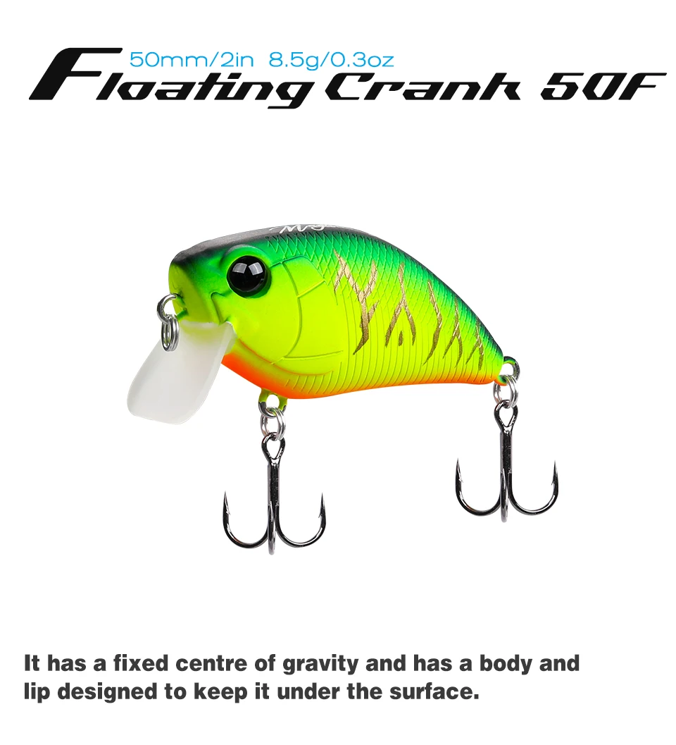 50F Crankbait - Demostración de lanzamiento