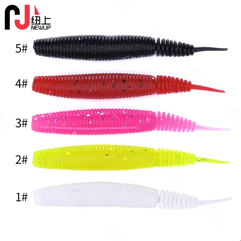 Lote de cebos de silicona de 10Cm/7G para pesca, lote de 5 unidades, señuelos para gusanos, Swimbaits artificiales, Leurre Souple - imagen 2