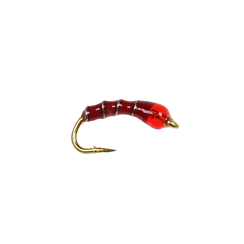 ICERIO 8PCS Midges Buzzer Ninfas Moscas Pesca de trucha Señuelos con mosca - imagen 4