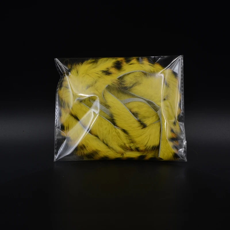 Tiras Zonker barradas de corte recto, 6 colores, 2 metros, trucha, lubina, moscas, tiras móviles de conejo, atado de moscas, serpentinas de piel, patrones de señuelos - imagen 4