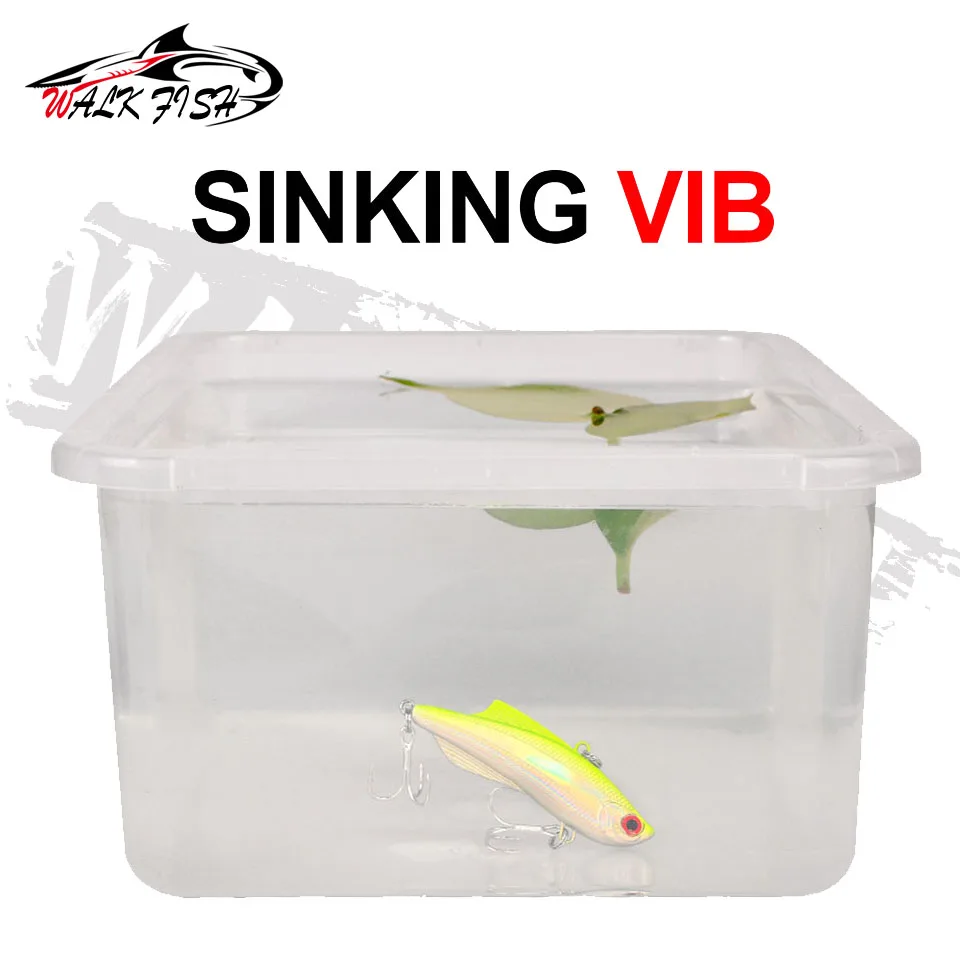 WALK FISH-cebos de pesca que se hunden, Señuelos de Pesca de 7cm, 20g, 9,5 cm, 26g, plástico duro, vibración Artificial, Jigging de hielo de invierno, cebo de Lucio - imagen 5