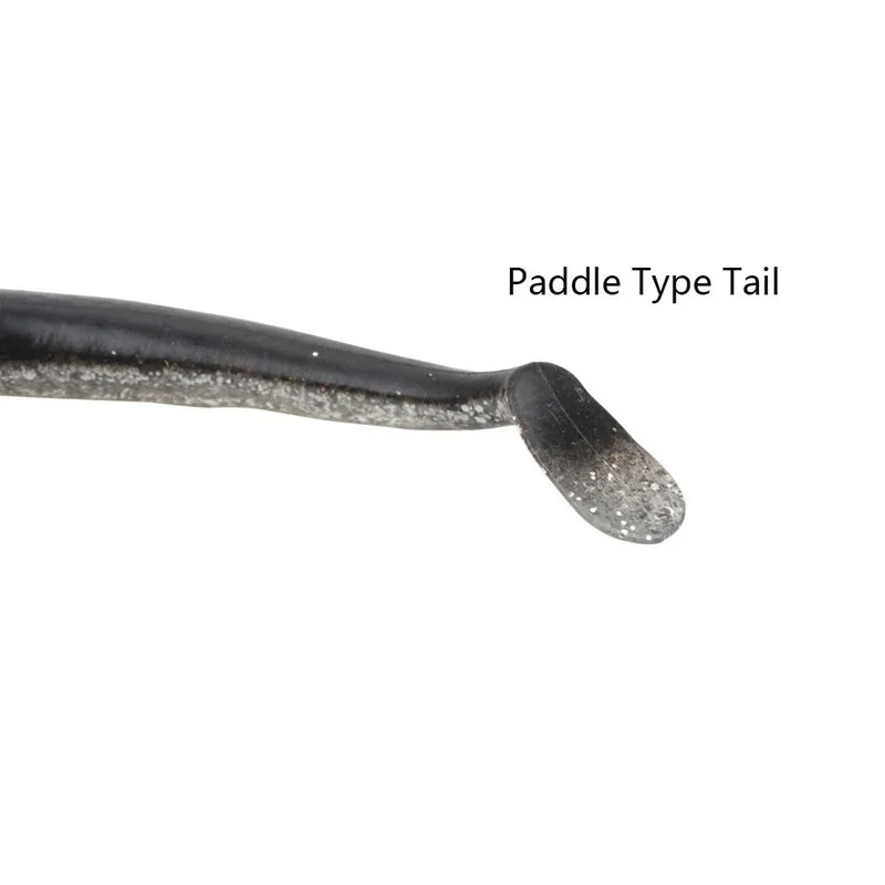 FLYSAND-señuelo suave de silicona, 11cm, 1 9g/16cm, 34g, cabeza de pez, señuelo de pesca que se hunde, agua salada dulce, cuerpo vivo Natural - imagen 4