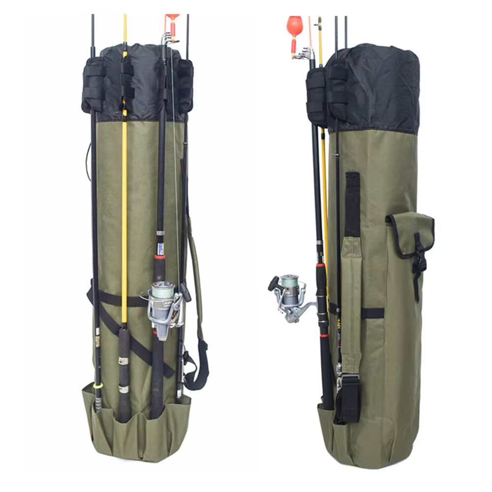 Bolsa para caña de pescar – Funda Oxford de viaje con portacarretes - imagen 2