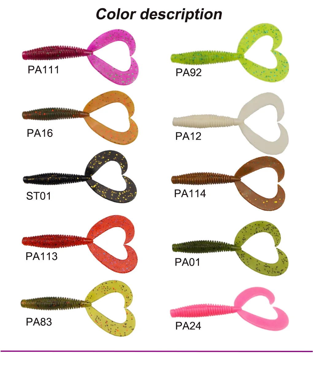 KESFISHING-Señuelos blandos de Pesca, larva de cola doble, 84mm, 12 Uds., señuelo de Jigging, cebo de plástico, aparejos de Pesca, señuelo de trucha - imagen 5