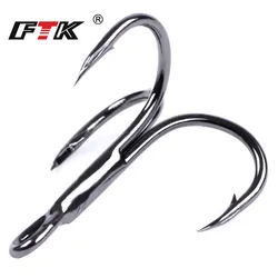 FTK Anzuelos Triples Carbono #2-10 para pesca