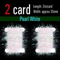 2pcs  Pearl White