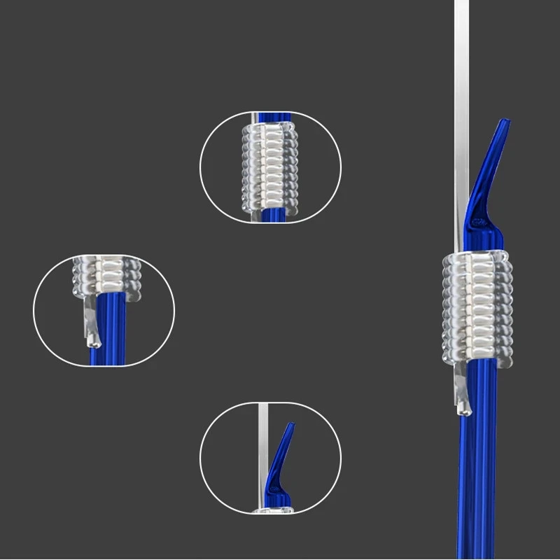 Anzuelo de pesca de acero de carbono, línea de encuadernación de 45CM, 10 pares/bolsa 1 - imagen 5