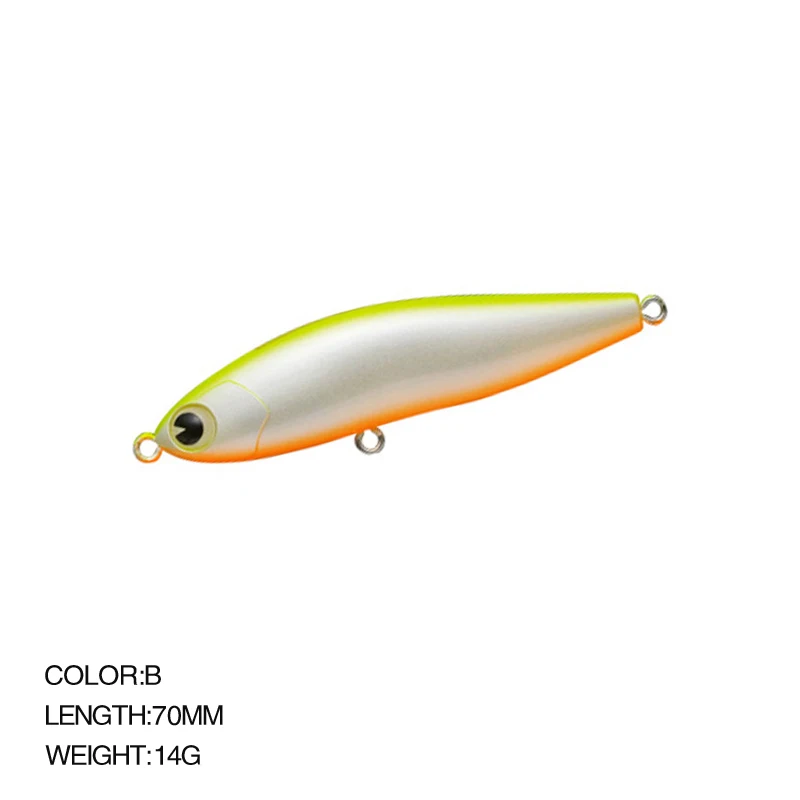 KMRESA-SEÑUELOS Jerkbait de pesca, Wobblers de 14g/70mm, lápiz que se hunde completamente, capa de natación, cebo duro Artificial - imagen 3