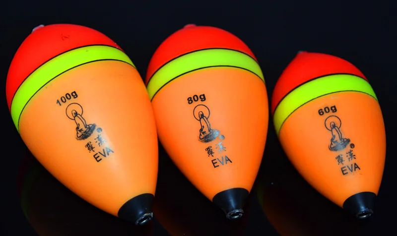 Flotador de pesca de lubina grande, bolas flotantes de EVA, boya de pez de roca oceánica de 20-100g de largo fundido Apopyu, 1 pieza en venta - imagen 4