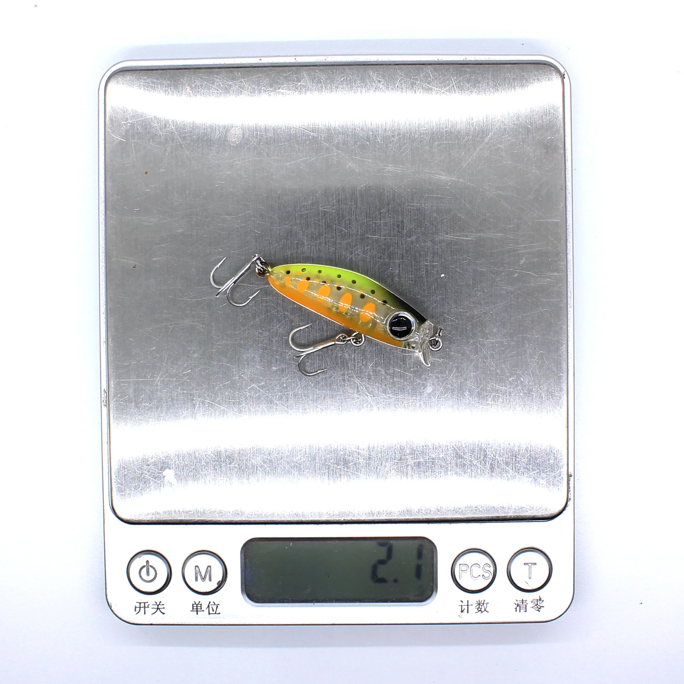 AOCLU-Mini señuelo de cebo duro de pececillo flotante, pequeño, babero corto, buzo poco profundo, ojos grandes 3D, pesca en roca de playa, 35mm, 2,1G - imagen 5