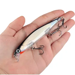Wobbler hundente imitación pececillo láser para pesca de lucio