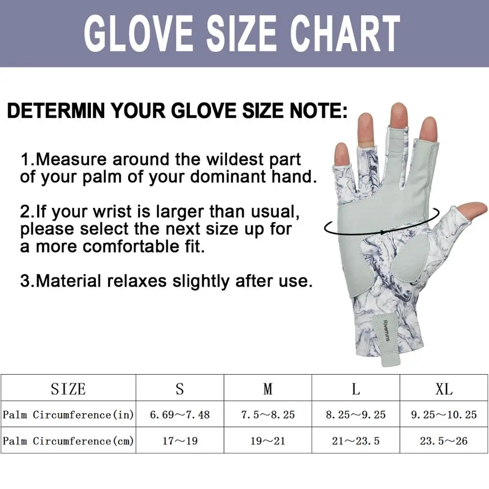 Riverruns-guantes de pesca y bufandas para hombre y mujer, protección solar UPF50 +, para pesca, kayak, senderismo - imagen 4