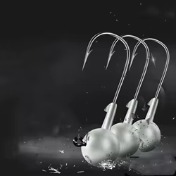 Anzuelo con cabeza de anzuelo de pesca, 4 veces fuerte, Color Original, señuelo fuerte, cola en T, Micro raíz de pez, anzuelos afilados, 1,5g-20g