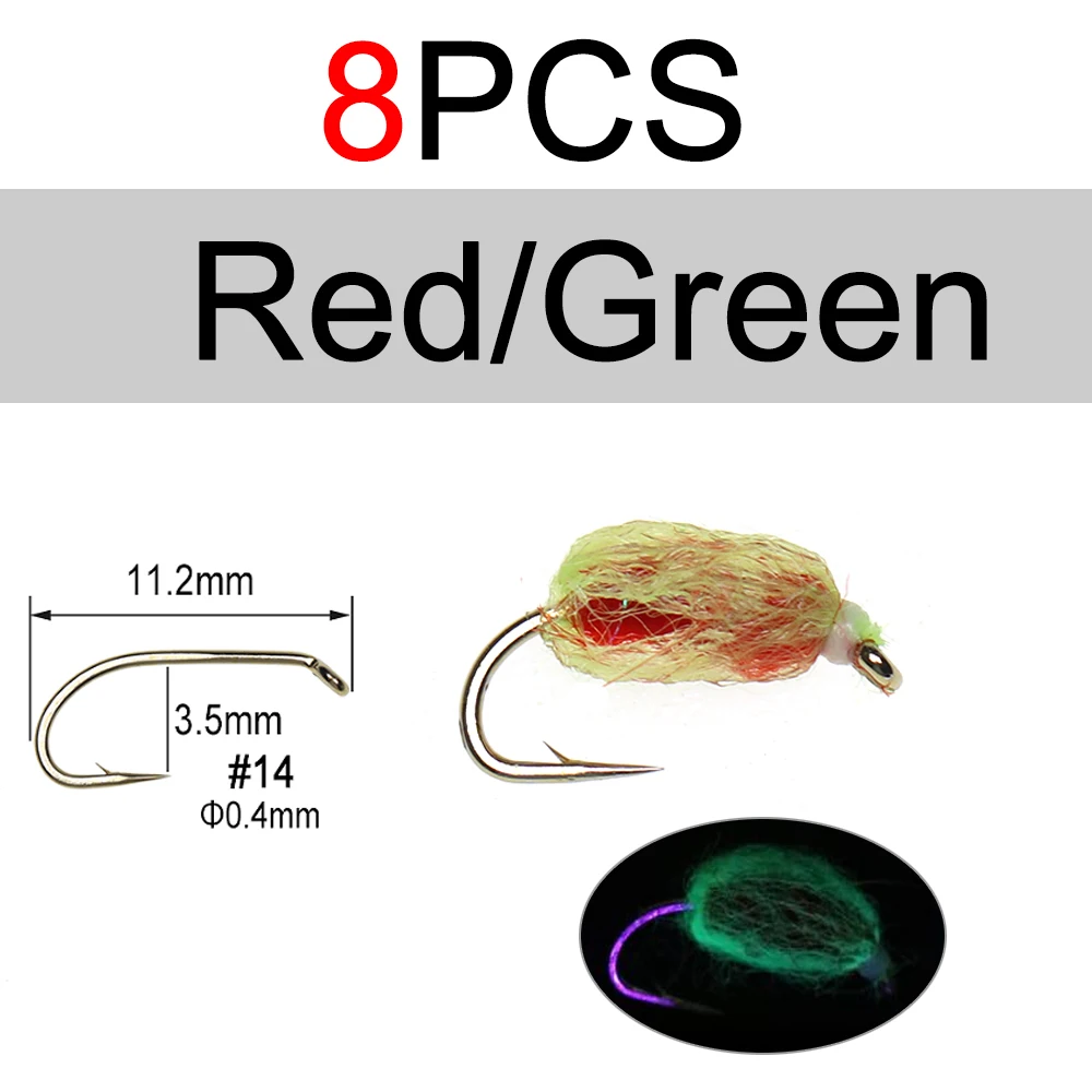 8pc redIgreen