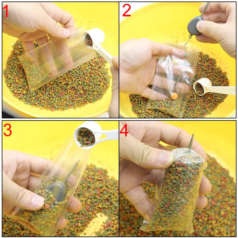 Bolsas de pva para pesca de carpa, tallos de bolsa sólida, inserto de plomo, terminal de aparejos, bolsas sólidas, tallo - imagen 4