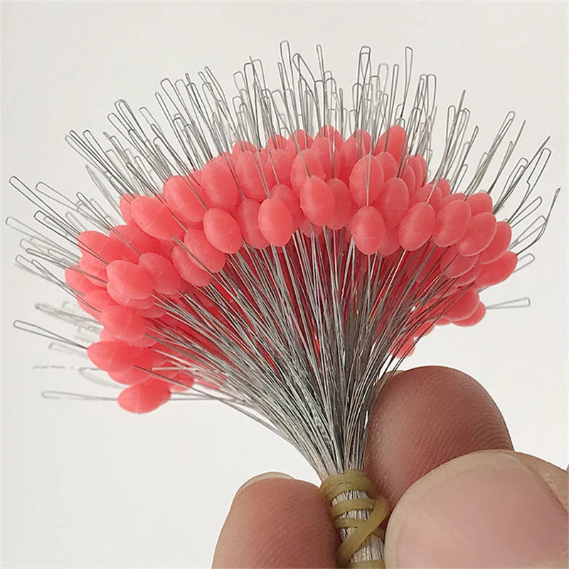 Accesorios de flotador de pesca profesional, sedal de silicona, ovalado, antihebra, 300 Uds. - imagen 3