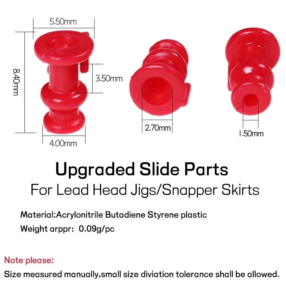 Wifreo 50 Uds anzuelos de asistencia Jig piezas deslizantes aparejos de pesca de agua salada pargo faldas de silicona y lazo de goma accesorios de piezas fijas - imagen 4