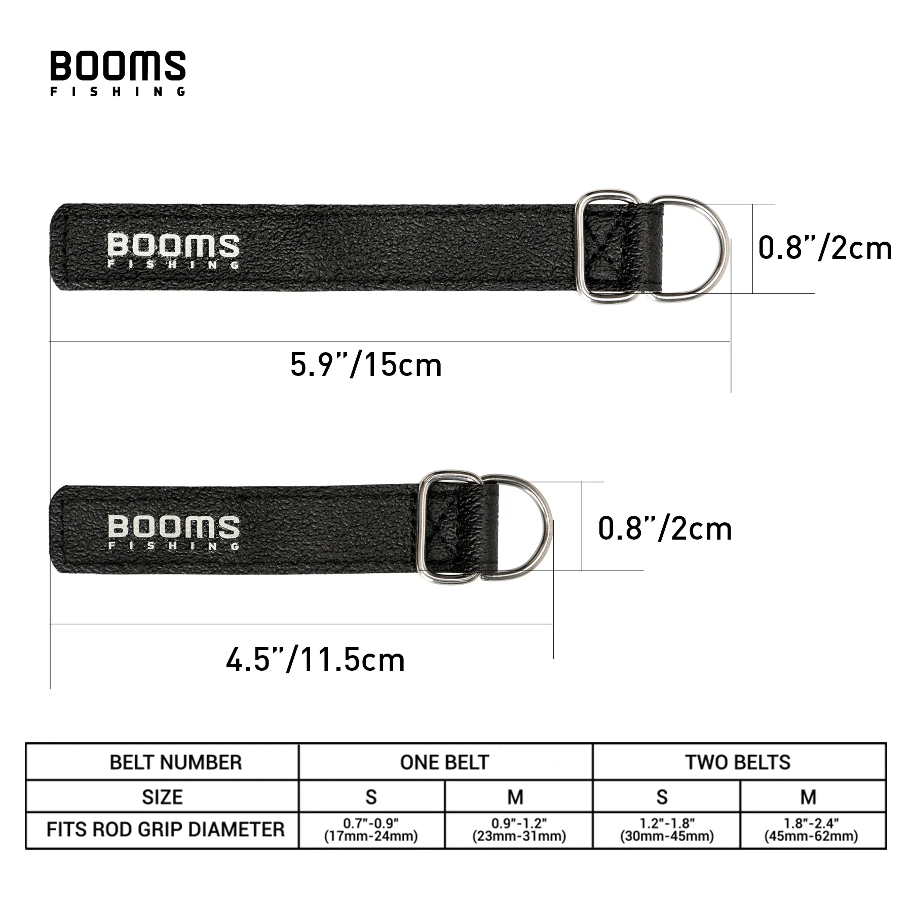 Booms Fishing RB1 – Cinturón Porta Cañas de Neopreno - imagen 4