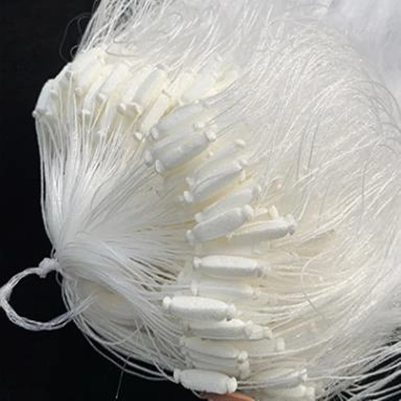 Red de enmalle de tres capas, monofilamento finés, red de pesca de nailon con trampa flotante para peces al aire libre, 1,2 metros de alto y 50 metros de largo - imagen 5