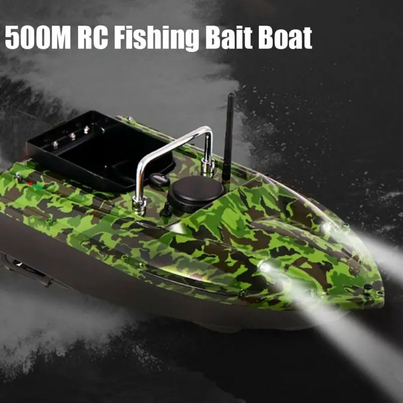 Barco de cebo inalámbrico RC de 500M, anzuelo de pesca de carpa, lancha rápida, Sensor de Sonar, buscador de peces, 2 baterías de repuesto, bolso - imagen 3