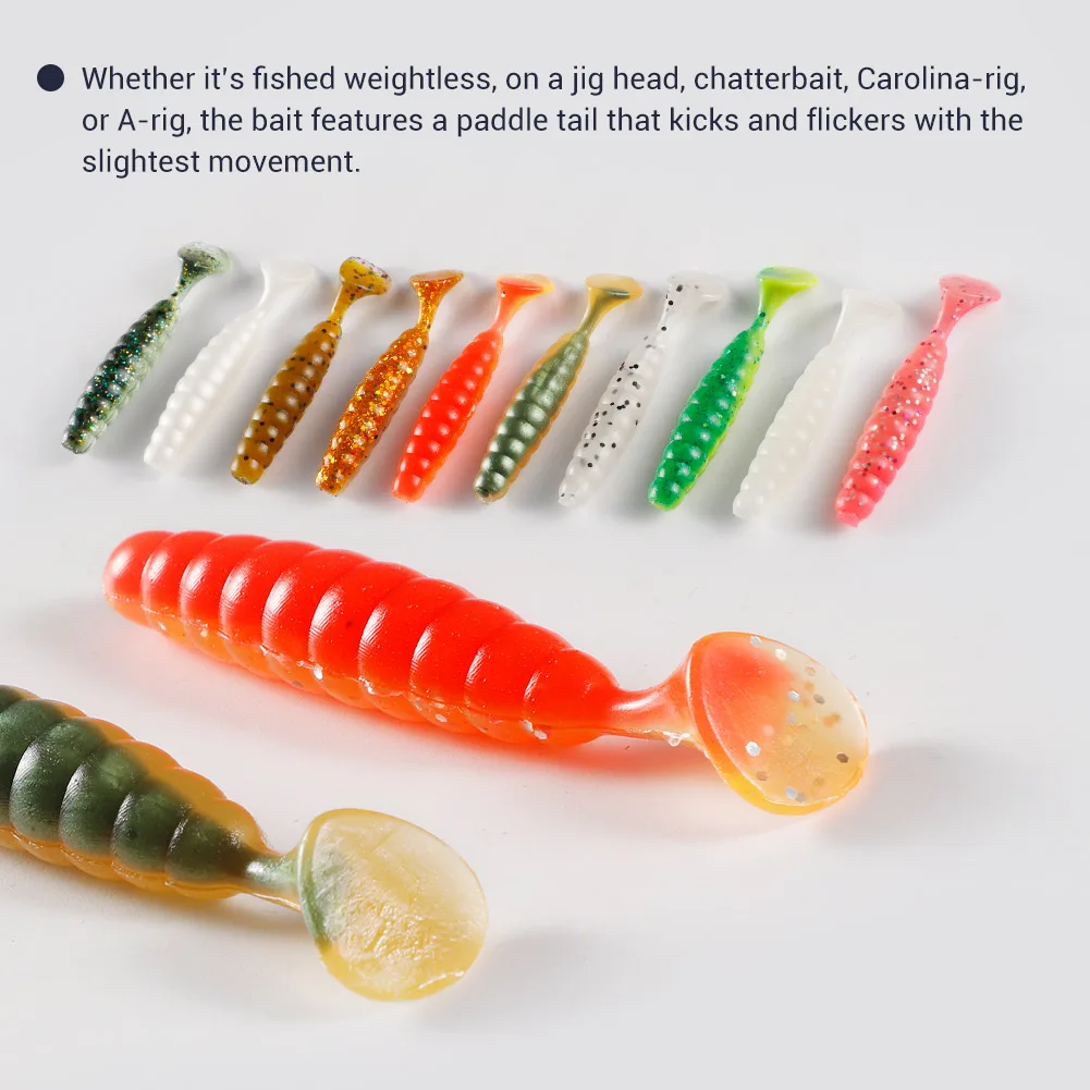 Cebo Grub NOEBY – Vinilo 6cm para lubina de mar - imagen 5