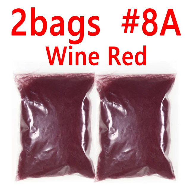 2 bags Wine Red 8A