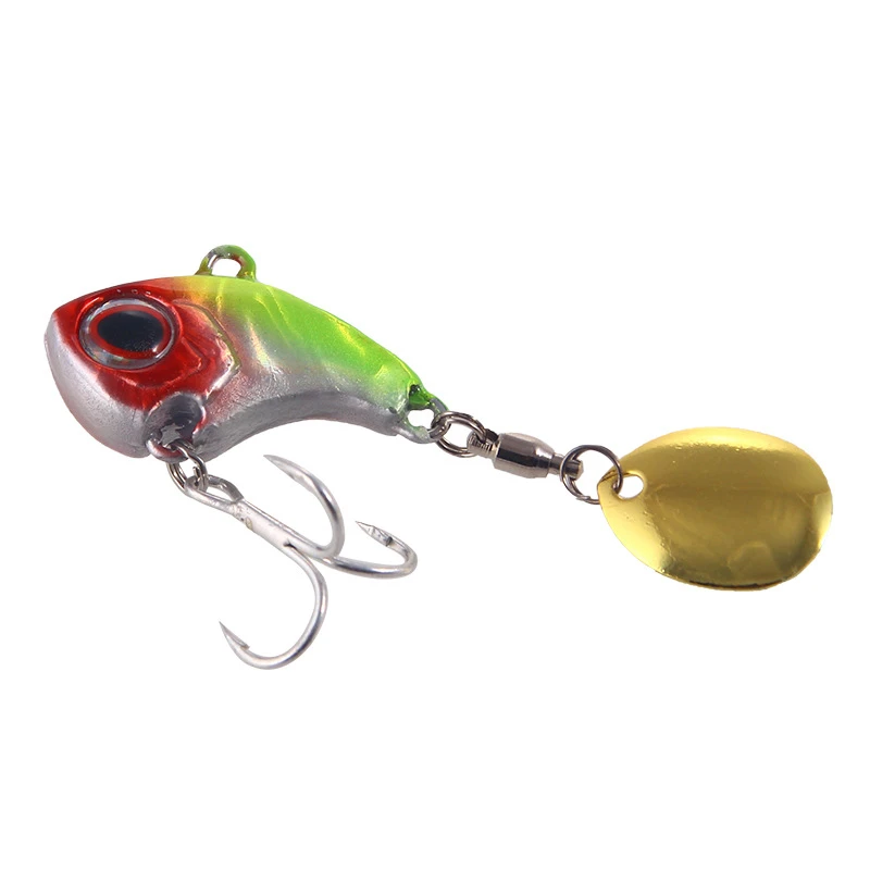 Señuelo de Pesca VIB de Metal, 9g, 13g, 16g, 22g, señuelo de Pesca que se hunde, cola de cuchara giratoria, Crankbait, vibración, Wobbler, aparejos de Pesca - imagen 3