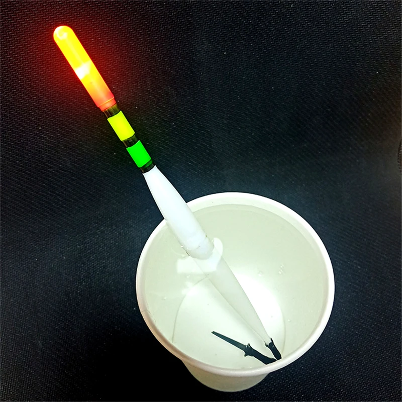 Flotador de pesca eléctrico LED, 2 piezas, aparejos de pesca flotantes en aguas profundas, equipo de pesca Bobber con batería de electrones - imagen 5