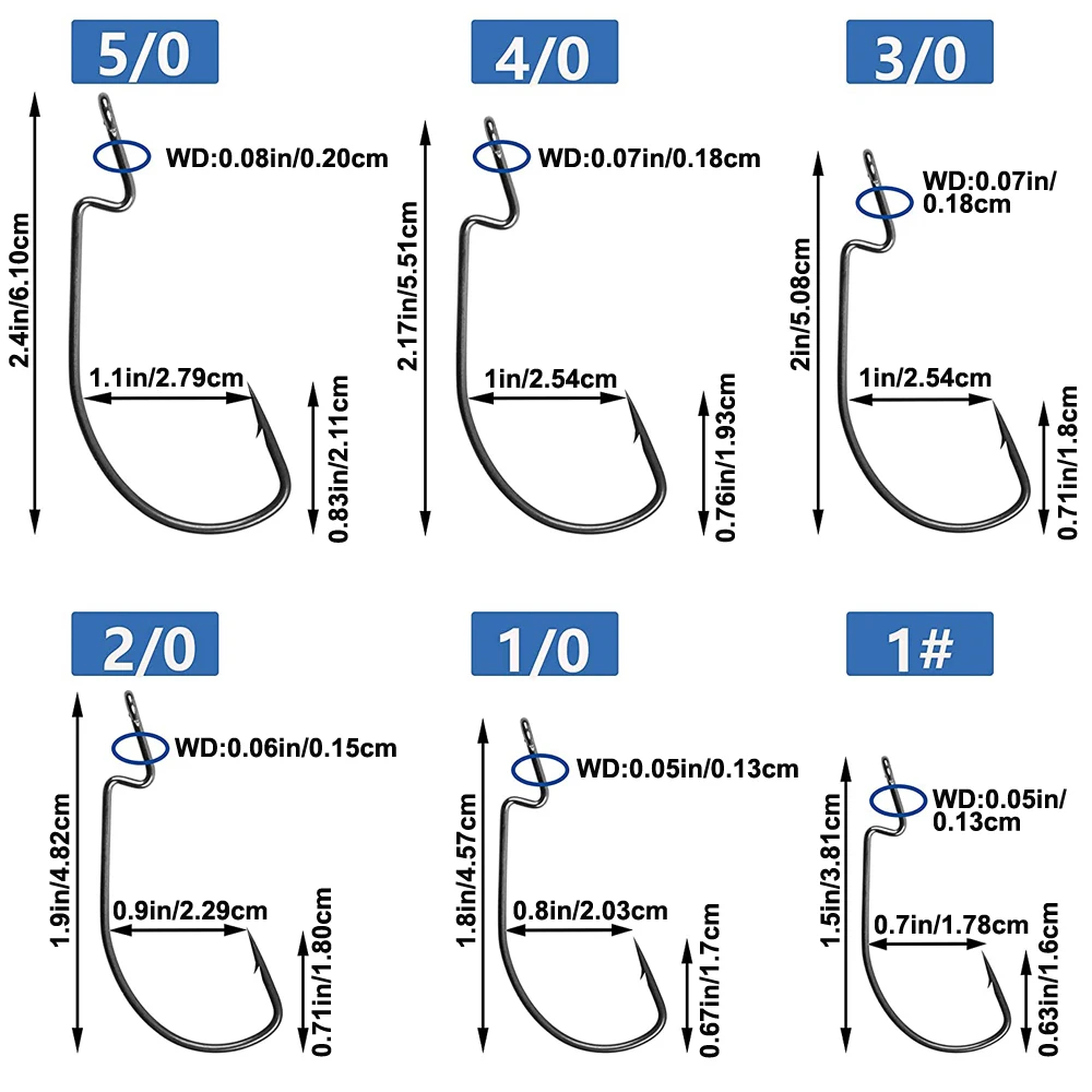 Shaddock-anzuelos de pesca, 140 unids/caja 38105, anzuelos de gusano de compensación, anzuelo de cebo blando para pesca en agua salada - imagen 2
