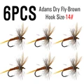 6PCS  Brown