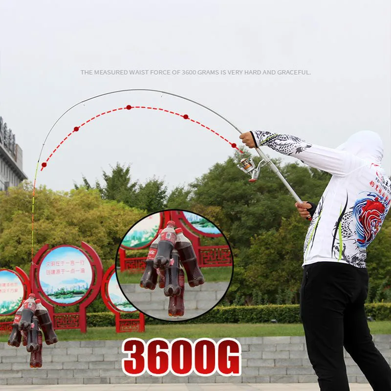 Caña De pescar telescópica De fibra De carbono, aparejos De Pesca, caña De pescar De sección corta - imagen 4